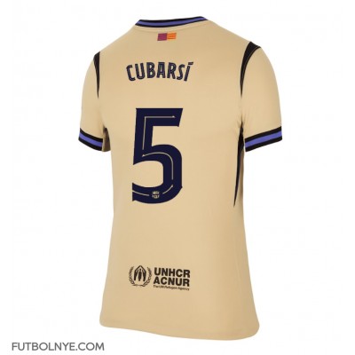 Camiseta Barcelona Pau Cubarsi #5 Visitante Equipación para mujer 2025-26 manga corta Camiseta Barcelona Pau Cubarsi #5 Visitante Equipación para mujer 2025-26 manga corta